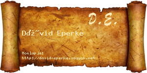 Dávid Eperke névjegykártya